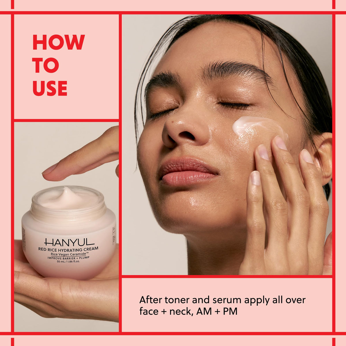 HANYUL radiant skin after use visual hinting at glow and smoothness.