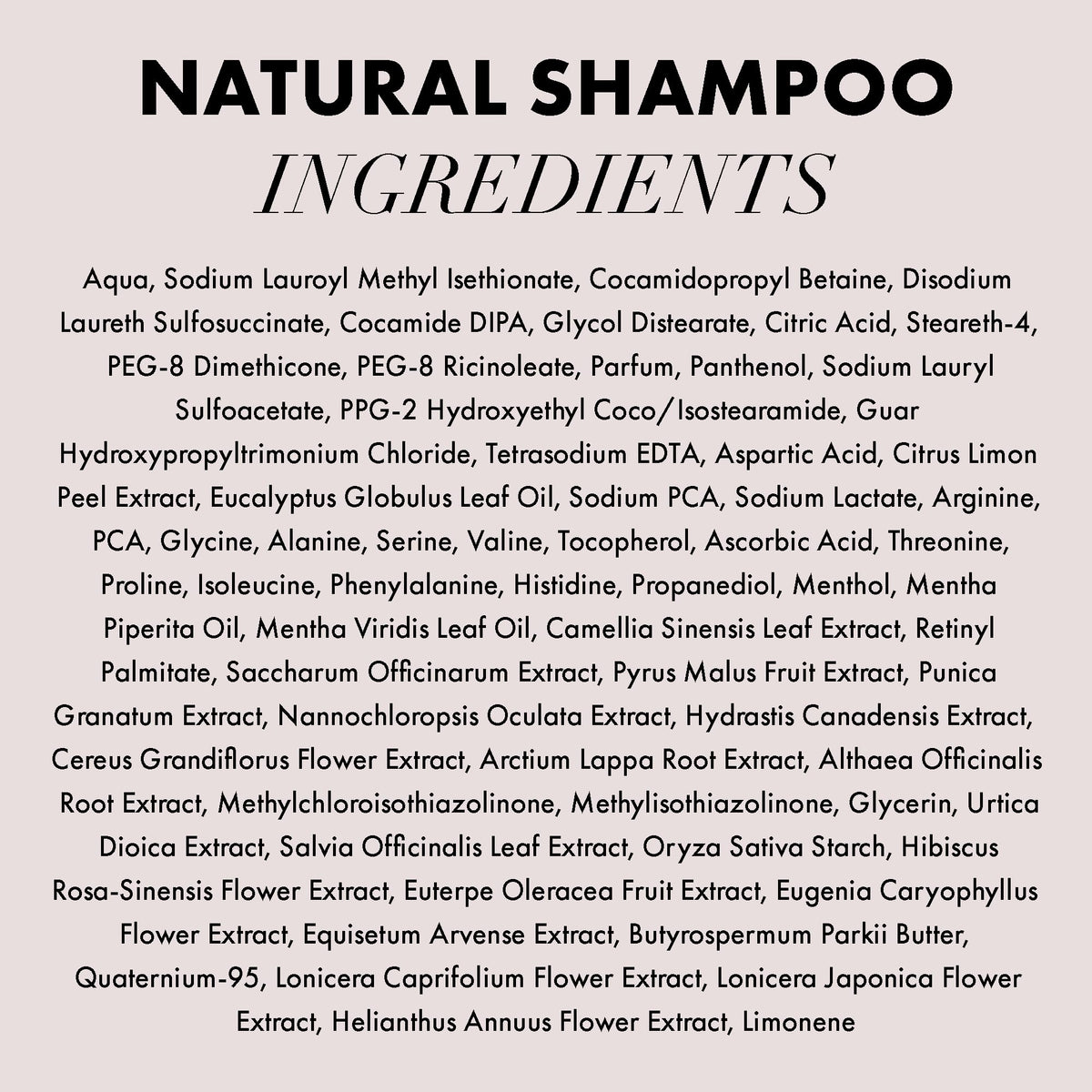 Hanz de Fuko botanicals closeup highlights nourishing plant extracts.