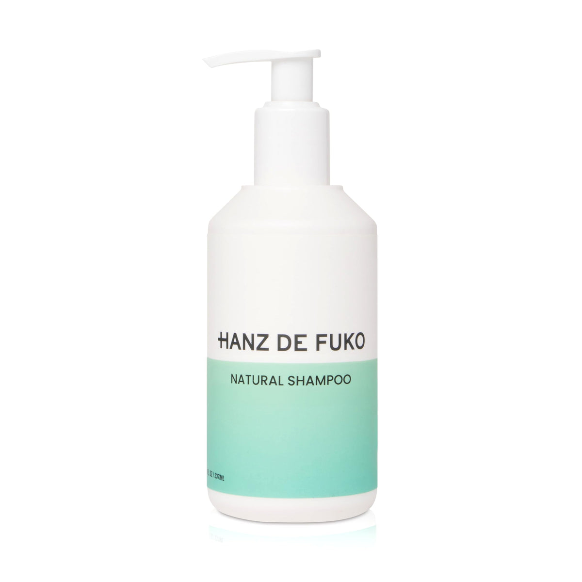 Hanz de Fuko Premium Natural Shampoo bottle front for daily cleansing.