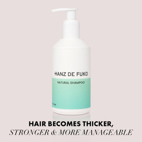 Hanz de Fuko shampoo lather closeup for a thorough wash.