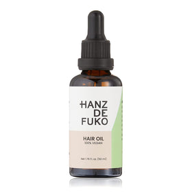 Hanz de Fuko Vegan Hair and Beard Oil bottle front view for hydration