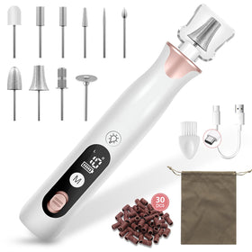 Haootadiy cordless electric nail drill in hand for at-home nails