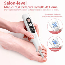Haootadiy nail drill operates quietly during manicure
