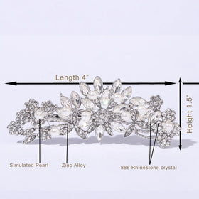 Hapibuy bridal hair accessory clip-on complements formal and everyday looks.