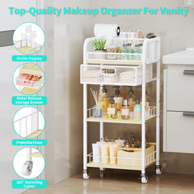 HapiRm rolling cart on lockable wheels for easy movement