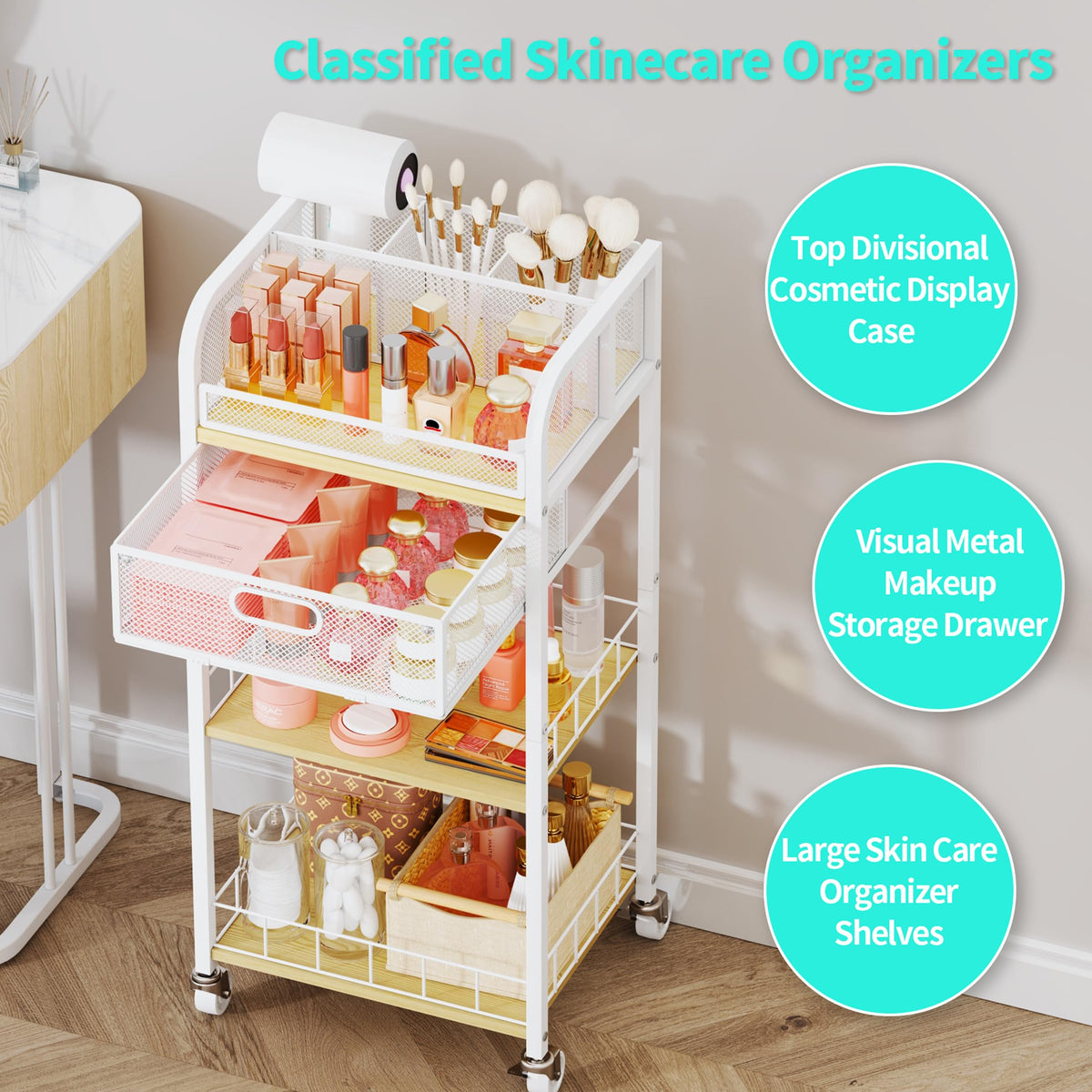 HapiRm metal mesh drawer provides visibility and ventilation for quick access