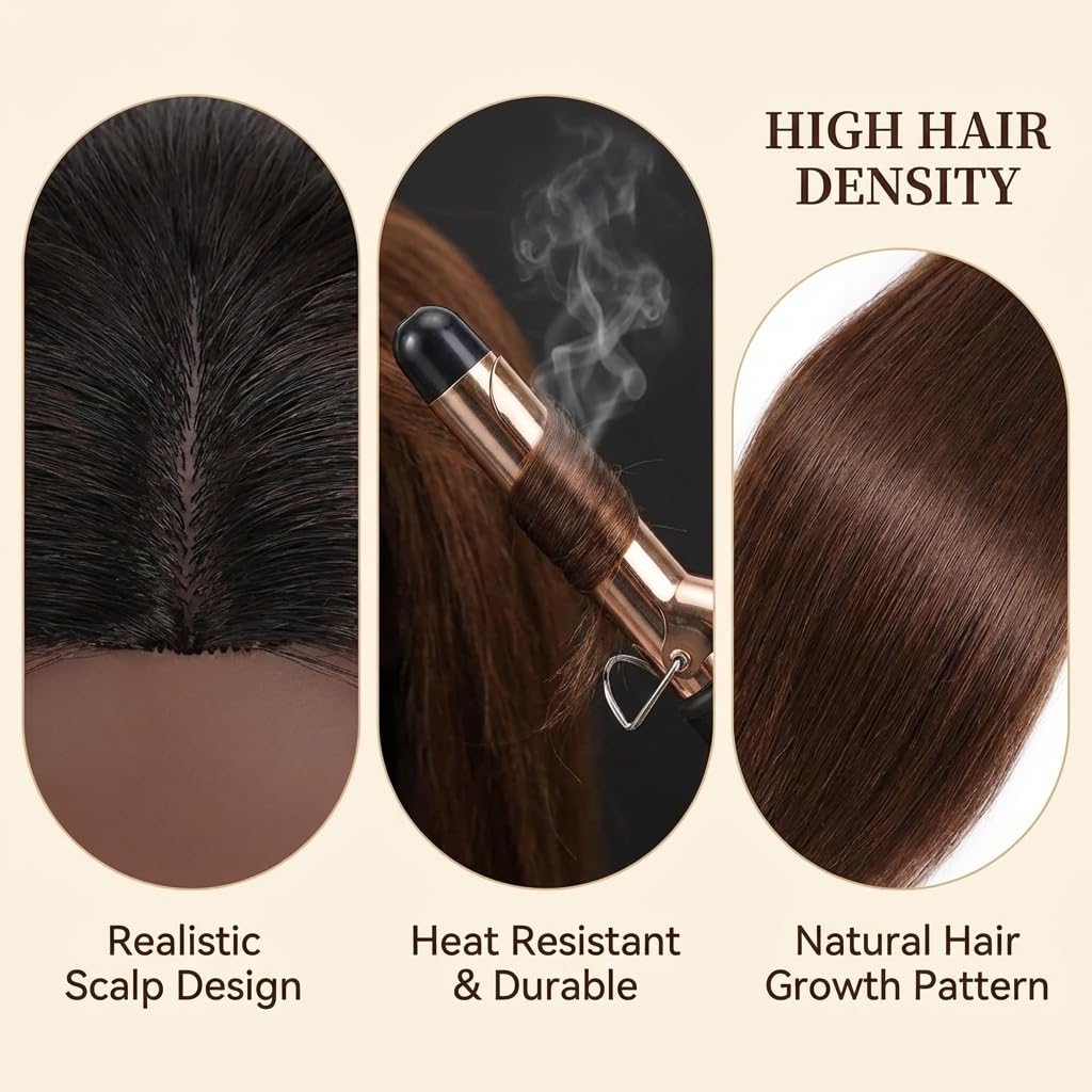 HAPOWELL close-up of realistic hair for precise styling practice
