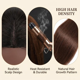 HAPOWELL close-up of realistic hair for precise styling practice