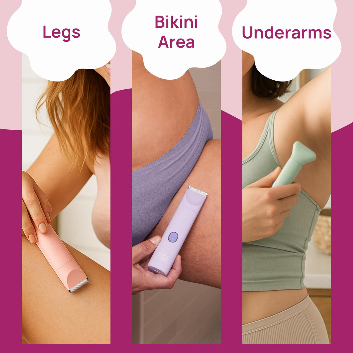 Happy Curves Smoothie 2.0 adjustable guard one supports even trims