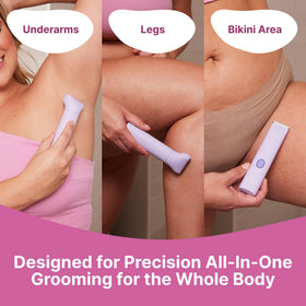 HAPPY CURVES Smoothie bikini trimmer whisper-quiet operation with steady performance.