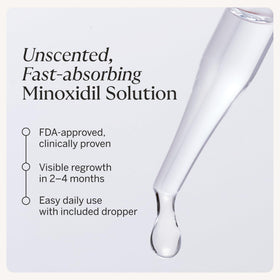 Happy Head Minoxidil 2% women three-bottle packaging for a three-month supply.