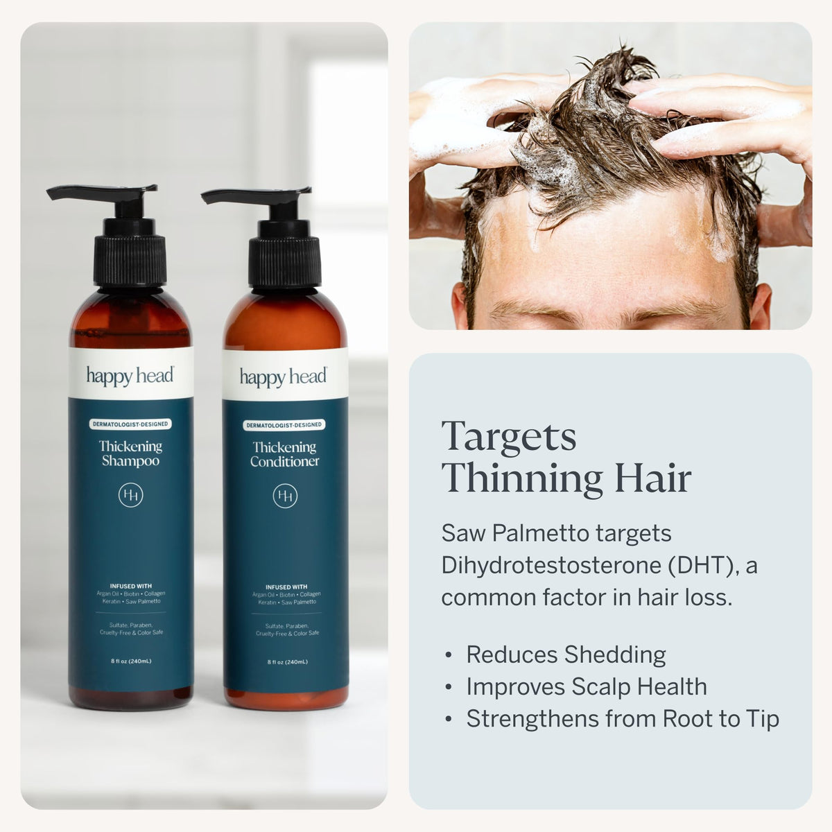 Happy Head for wavy hair types showing suitability.