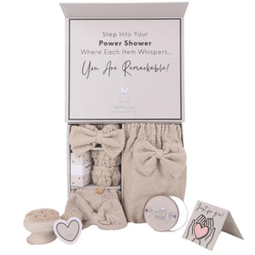 Happy Lolli Power Shower body towel for quick plush drying after shower