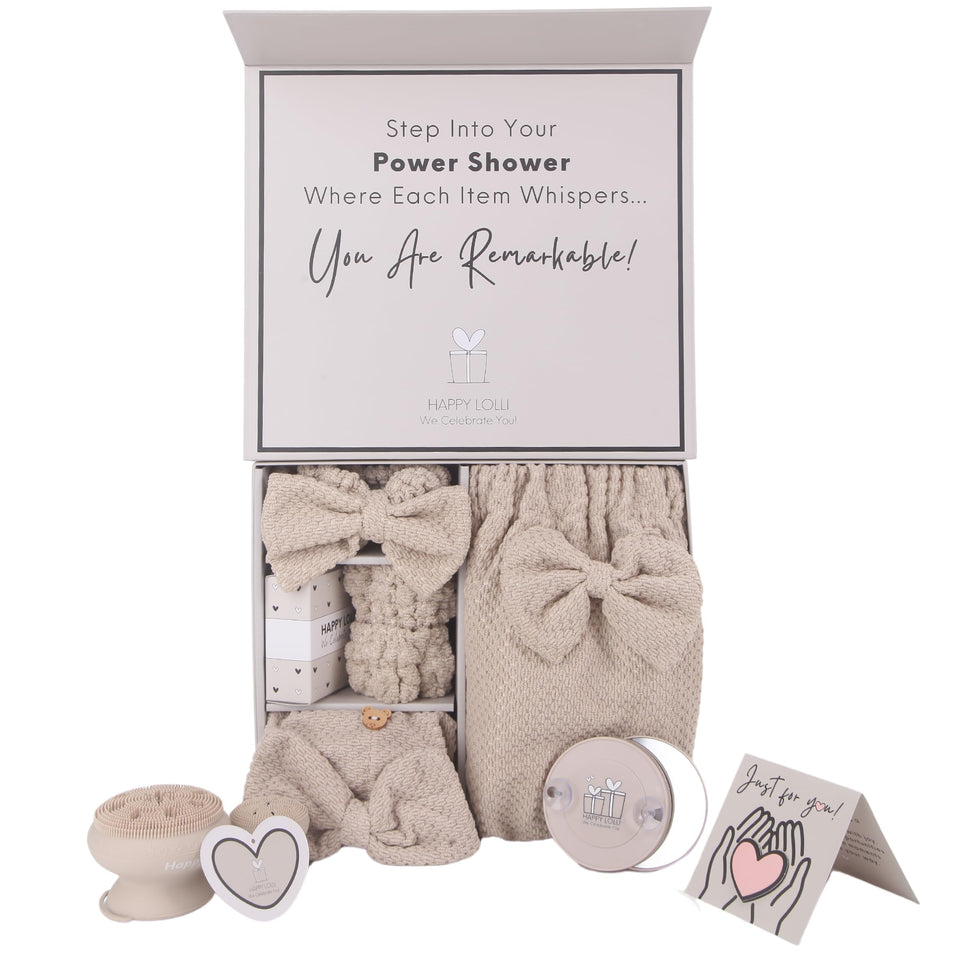 Happy Lolli Power Shower body towel for quick plush drying after shower