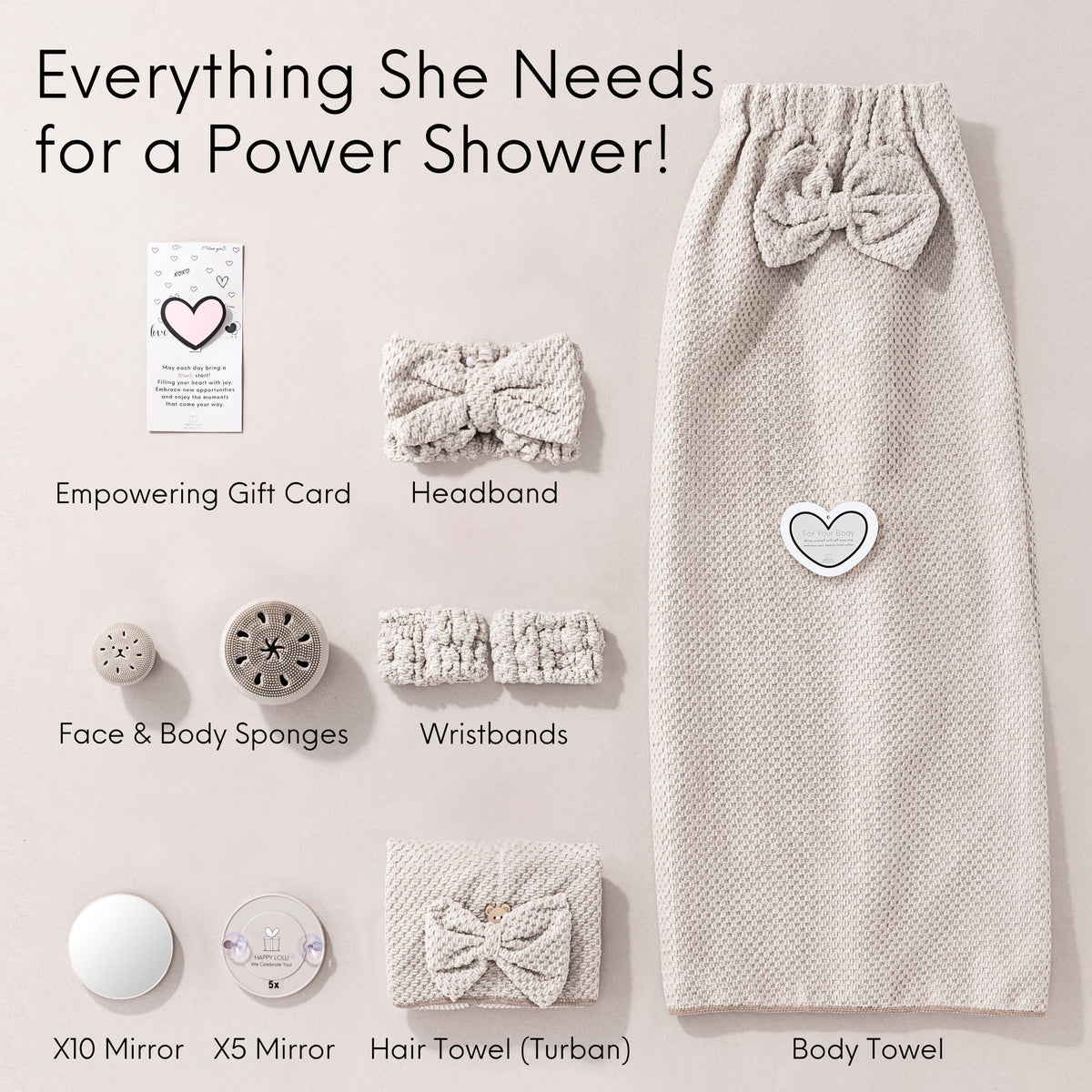 Happy Lolli Power Shower hair turban keeps hair dry quickly and comfortable
