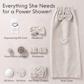 Happy Lolli Power Shower hair turban keeps hair dry quickly and comfortable