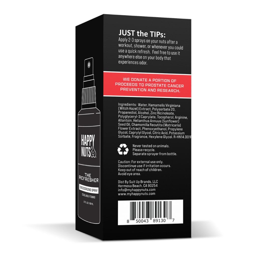 Happy Nuts Refresher daily groin care for confident routine