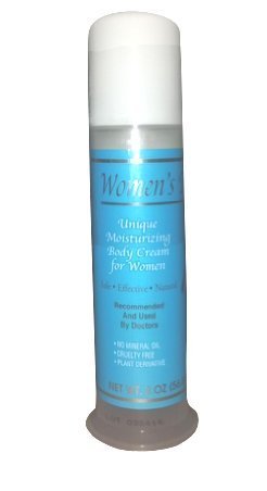 Happy PMS Women's Touch Natural Progesterone cream bottle with pump for daily skin hydration.