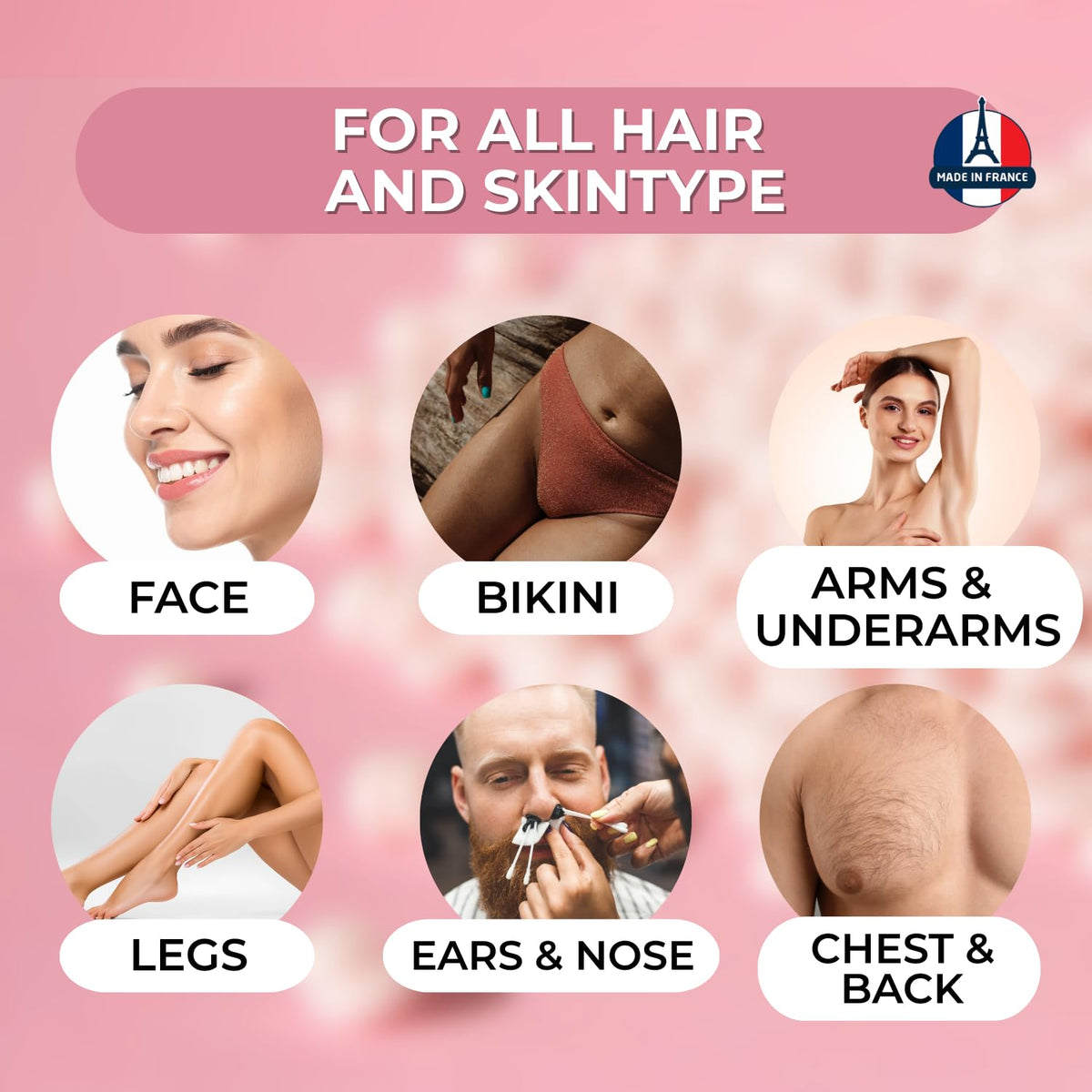Happy Waxing rosin-free hypoallergenic beads reduce allergy risk for ultra-sensitive skin
