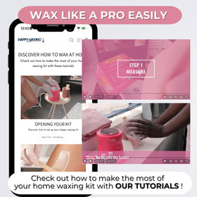 Step-by-step tutorial access for confident at-home waxing.