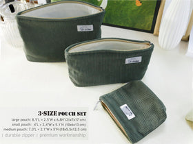 HappyHeidi small corduroy pouch ideal for coins and small essentials.