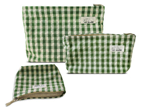 HAPPYHEIDI makeup bag set 3 large with compartment for cosmetics on the go