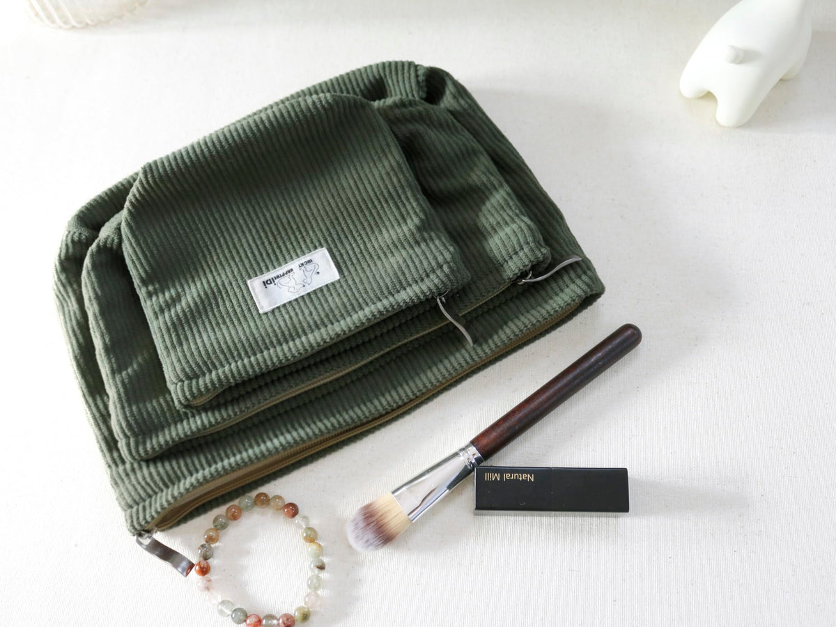 HappyHeidi travel pouch serves as purse organizer on trips.
