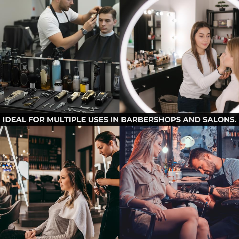 HAPPYPOSH barber mat salon-ready design fits professional environments.