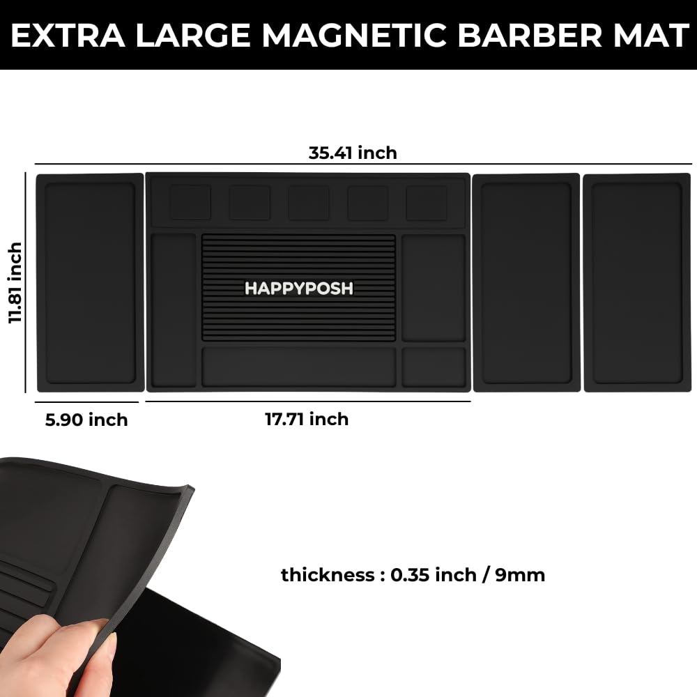 HAPPYPOSH modular mat organization zones for fast tool placement and reduced desk clutter