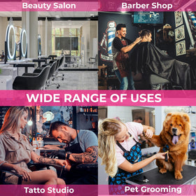 HAPPYPOSH Professional-grade mat supports clippers, brushes, blades and more.