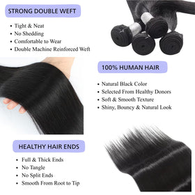 Happy Skio straight bundles 22 inch profile for seamless day-to-day wear