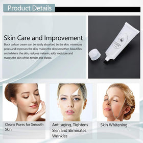 HAPYONLFU pore-minimizing gel applied to nose and cheeks