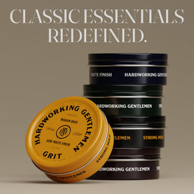 Hardworking Gentlemen GRIT ingredients list highlights a clean formula.