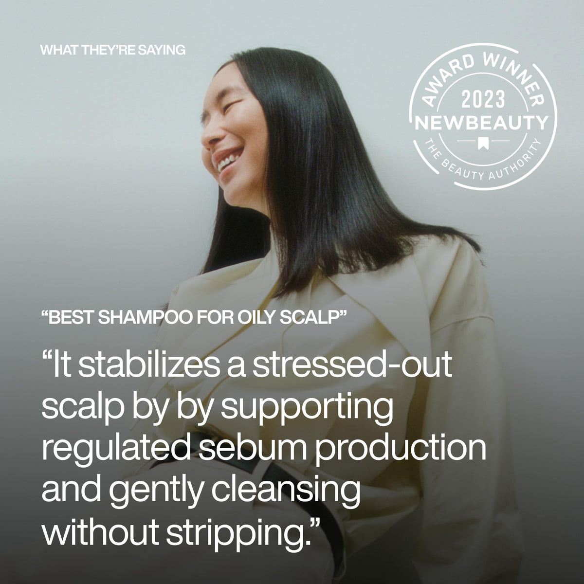 Harklinikken Stabilizing Scalp Shampoo lather in hand for gentle cleansing and balance