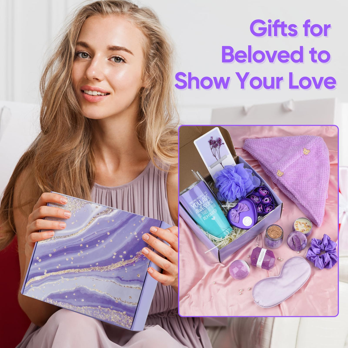 Harkta lavender-scented candle for a calming spa-at-home ambiance