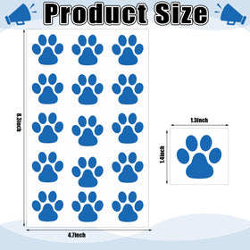 Harloon blue paw print face tattoos for easy, temporary body art