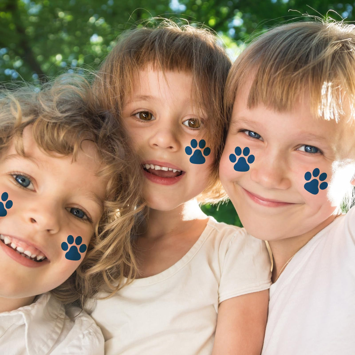 Harloon blue paw print tattoos sheets for classroom rewards