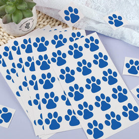 Harloon blue paw print tattoos removable for temporary body art