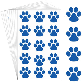 Harloon blue paw print tattoos on sheets for vibrant party decorations