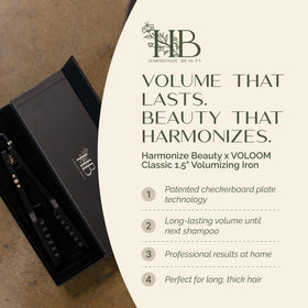 Harmonize Beauty VOLOOM ergonomic grip for comfortable use.