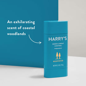 Harry's Redwood antiperspirant gift-packaging image for holidays.