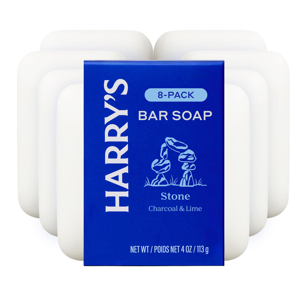 Harry's Bar Soap Men Stone Scent lather for a refreshing cleanse