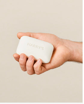 Harry's Bar Soap Stone Scent close-up lather highlights mineral and citrus notes.