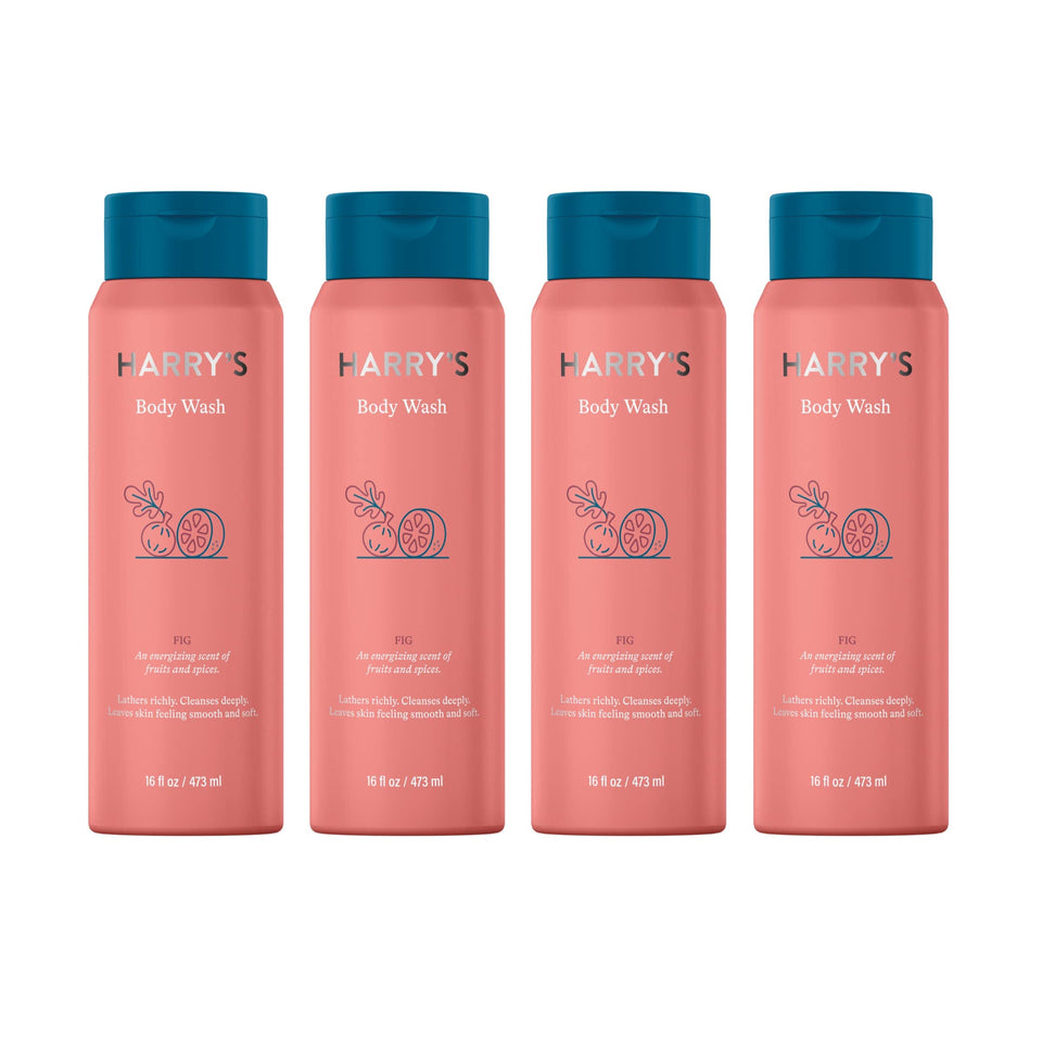 Harry's Fig Body Wash bottle front view with premium design.