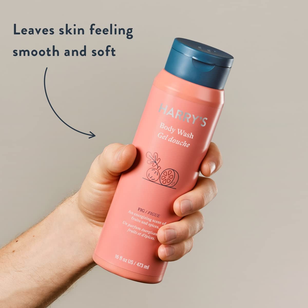 Harry's Fig Body Wash sulfate-free formula preserving natural oils.