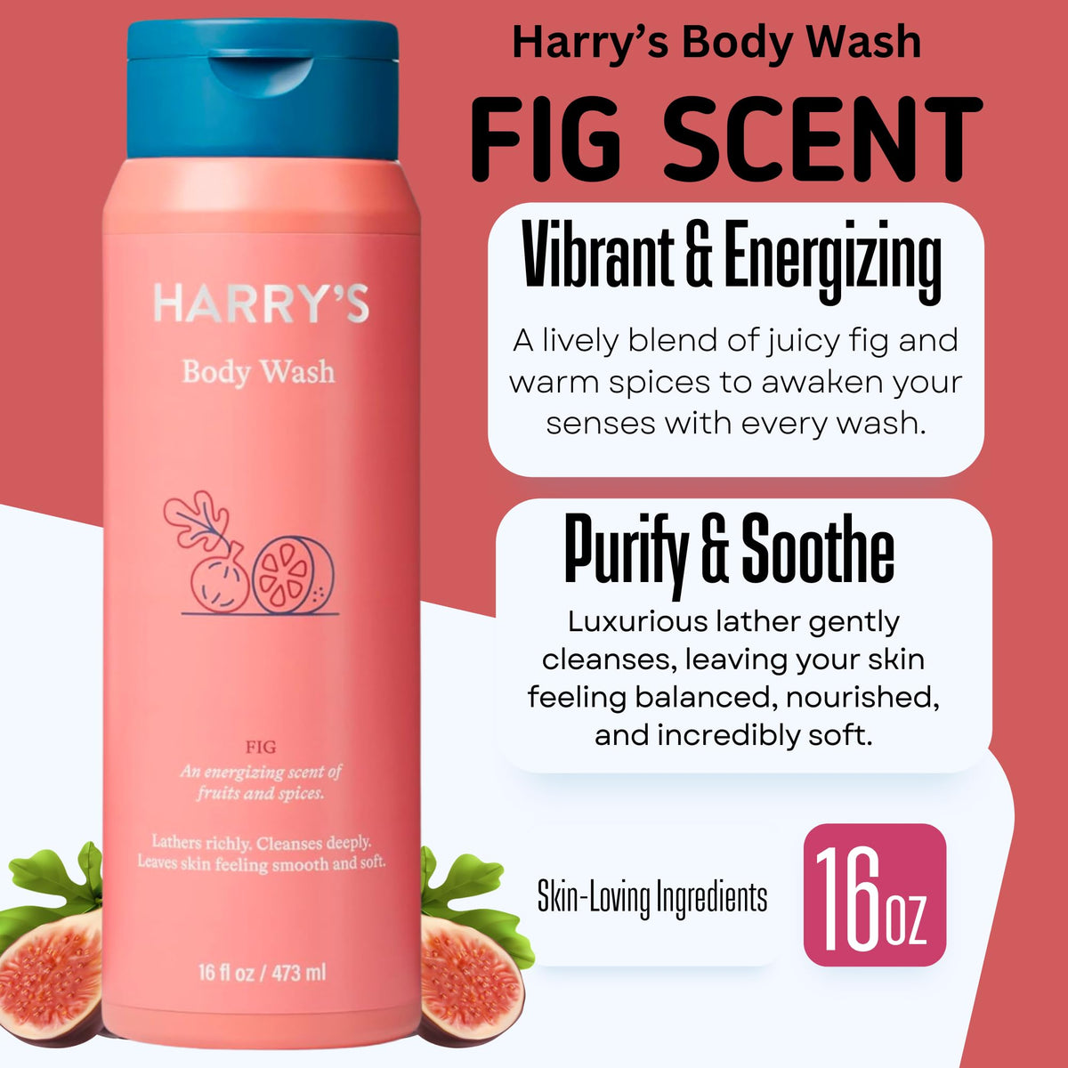 Harry's Shiso bottle highlights skin-friendly sulfate-free cleansing