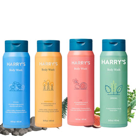 Harry's Men's Body Wash Stone bottle with rich lather for a refreshing cleanse