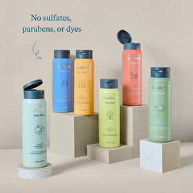 Harry's Redwood bottle set supports a practical daily shower routine