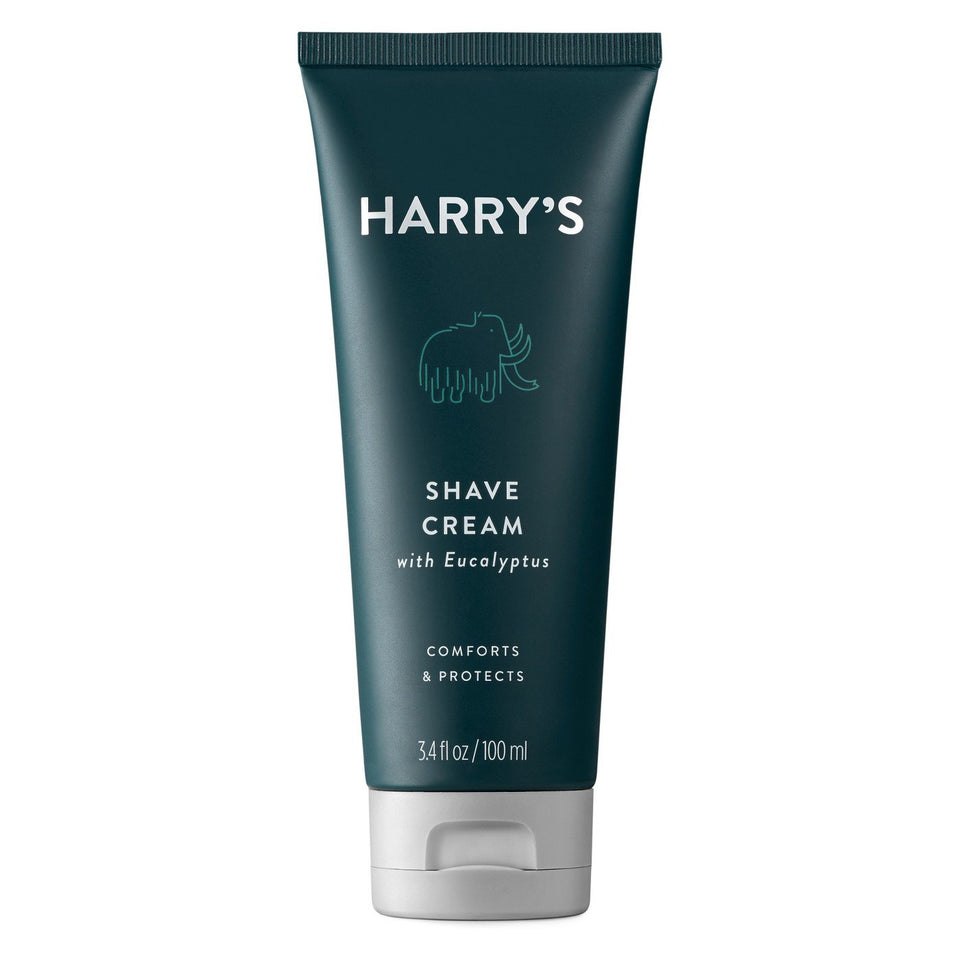 Harry's Shave Cream shows velvety texture for a close, comfortable shave.