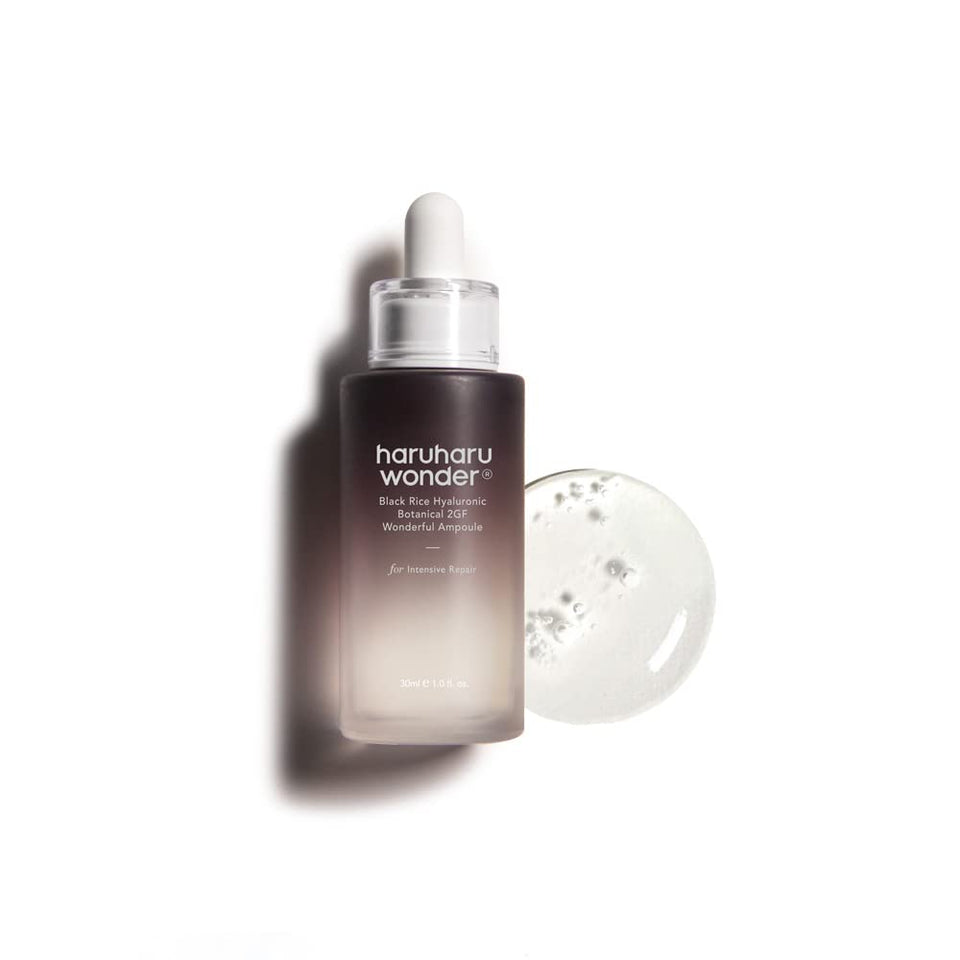 Haruharu Wonder Black Rice Ampoule bottle for radiant skin